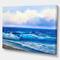 Designart - Seascape in Cloudy sky - Sea &#x26; Shore Painting Print on Wrapped Canvas